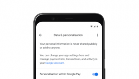 谷歌Pay更新添加了用于启用境内应用内个性化设置的切换开关