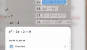 在谷歌Lens上使用家庭作业模式解决数学问题