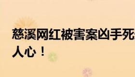 慈溪网红被害案凶手死刑 网友：判的好 大快人心！