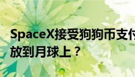 SpaceX接受狗狗币支付 “狗狗币”要如何投放到月球上？