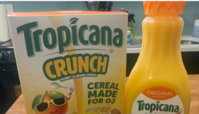 如果您不添加OJ Tropicana用橙汁制作的麦片很好吃