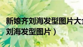 新娘齐刘海发型图片大全（流行简谱的新娘齐刘海发型图片）