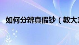 如何分辨真假钞（教大家如何分辨真假钞）