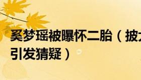 奚梦瑶被曝怀二胎（披大衣遮挡微微隆起小腹引发猜疑）