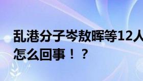 乱港分子岑敖晖等12人丧失议员资格 具体是怎么回事！？