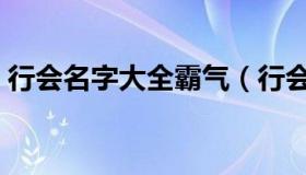 行会名字大全霸气（行会名字霸气公会名字）