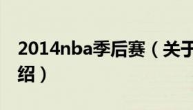 2014nba季后赛（关于2014nba季后赛的介绍）