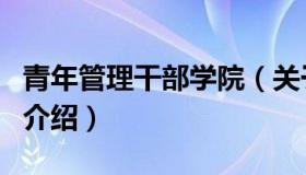 青年管理干部学院（关于青年管理干部学院的介绍）