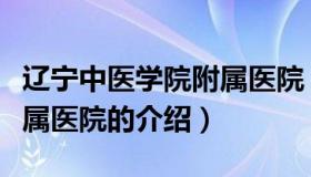 辽宁中医学院附属医院（关于辽宁中医学院附属医院的介绍）