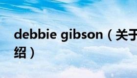 debbie gibson（关于debbie gibson的介绍）