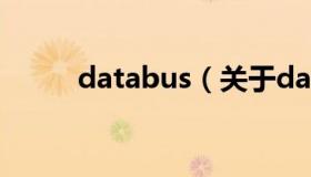 databus（关于databus的介绍）