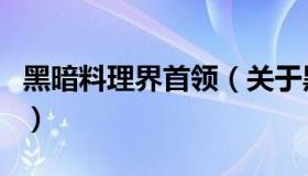 黑暗料理界首领（关于黑暗料理界首领的介绍）