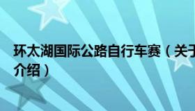 环太湖国际公路自行车赛（关于环太湖国际公路自行车赛的介绍）