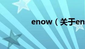 enow（关于enow的介绍）