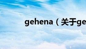 gehena（关于gehena的介绍）