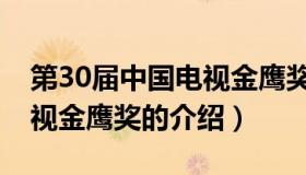 第30届中国电视金鹰奖（关于第30届中国电视金鹰奖的介绍）