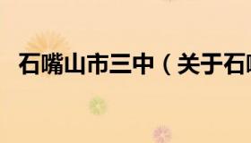 石嘴山市三中（关于石嘴山市三中的介绍）