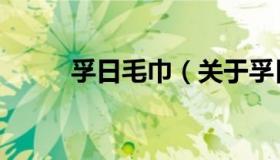 孚日毛巾（关于孚日毛巾的介绍）