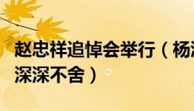 赵忠祥追悼会举行（杨澜晒出昔日合影表达了深深不舍）