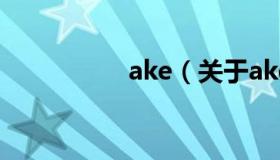 ake（关于ake的介绍）