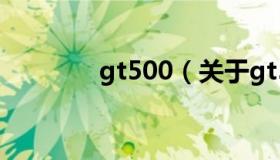 gt500（关于gt500的介绍）