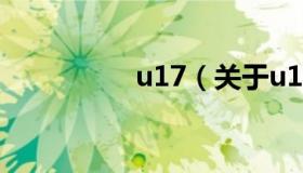 u17（关于u17的介绍）