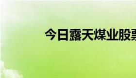 今日露天煤业股票值得投资吗