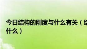 今日结构的刚度与什么有关（结构力学中刚度系数的单位是什么）