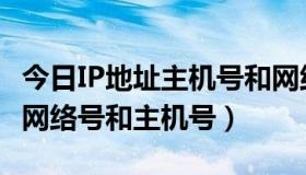 今日IP地址主机号和网络号（IP地址怎么划分网络号和主机号）