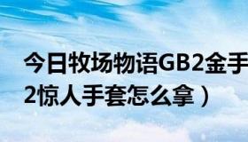 今日牧场物语GB2金手指（GB旧版牧场物语2惊人手套怎么拿）