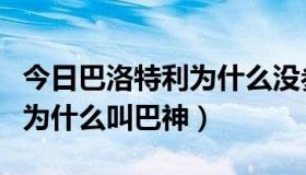 今日巴洛特利为什么没参加世界杯（巴洛特利为什么叫巴神）