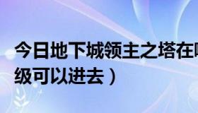 今日地下城领主之塔在哪（地下城领主塔多少级可以进去）