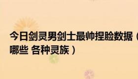 今日剑灵男剑士最帅捏脸数据（剑灵经典灵族男捏脸数据有哪些 各种灵族）