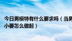 今日男模特有什么要求吗（当男模特有什么要求 标准现在还小要怎么做起）