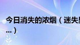 今日消失的浓烟（迷失里面的黑烟是什么东西...）