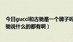 今日gucci和古驰是一个牌子吗（GUCCI到底是古奇还是古驰说什么的都有啊）