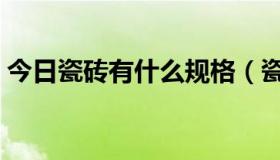 今日瓷砖有什么规格（瓷砖有什么规格尺寸）