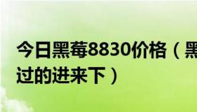 今日黑莓8830价格（黑莓8830用着怎么样用过的进来下）