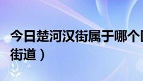 今日楚河汉街属于哪个区（楚河汉街属于哪个街道）