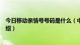 今日移动亲情号号码是什么（中国移动亲情号码业务具体介绍）