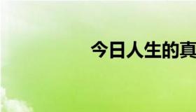 今日人生的真相是什么