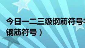 今日一二三级钢筋符号字母是什么（一二三级钢筋符号）