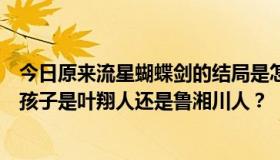 今日原来流星蝴蝶剑的结局是怎样的？古龙是什么意思？这孩子是叶翔人还是鲁湘川人？