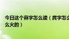 今日这个菻字怎么读（庹字怎么读谁能告诉我下这“庹”怎么火的）