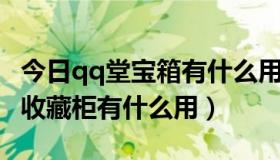 今日qq堂宝箱有什么用（QQ堂道具商城里的收藏柜有什么用）