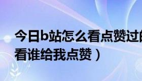 今日b站怎么看点赞过的视频（b站动态怎么看谁给我点赞）