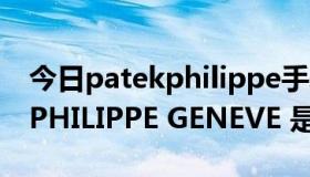 今日patekphilippe手表GENEVE（PATEK PHILIPPE GENEVE 是什么手表）