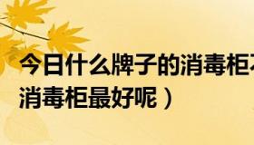 今日什么牌子的消毒柜不会生锈（什么牌子的消毒柜最好呢）