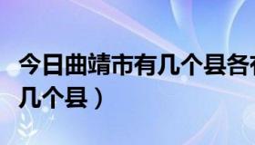 今日曲靖市有几个县各有多少人口（曲靖市有几个县）