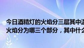 今日酒精灯的火焰分三层其中温度最高的是什么（酒精灯的火焰分为哪三个部分，其中什么部分温度最高）